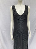 Vintage 1930s Bias Cut Lace and Silk Dress