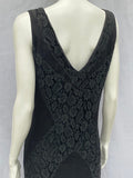 Vintage 1930s Bias Cut Lace and Silk Dress