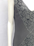 1930 Bias cut black lace silk dress 3