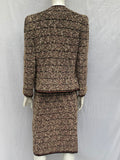 Adolfo USA Boucle Knit Skirt Suit