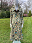 1970s Geometric Paisley Summer Coat