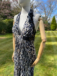 Vintage Frank Usher Leopard Print Dress Size 12Uk