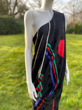 Vintage 1980s Japanese Designer HACHI One Shoulder Gown