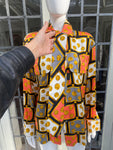 Vintage Escada by Margaretha Ley coins print shirt with tie