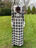 1970s Belinda Bellville Boutique Plaid Dress