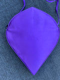Vintage Purple Silk Shoulder Bag by Lanzoni & b