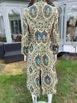 1970s Geometric Paisley Summer Coat