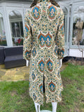1970s Geometric Paisley Summer Coat