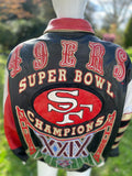 Jeff Hamilton San Francisco 49ERS Super Bowl XXIX Leather Jacket