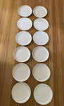 Vintage Sarreguemines French Majolica 12 Piece Fish Diner plates Set 1960
