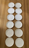 Vintage Sarreguemines French Majolica 12 Piece Fish Diner plates Set 1960