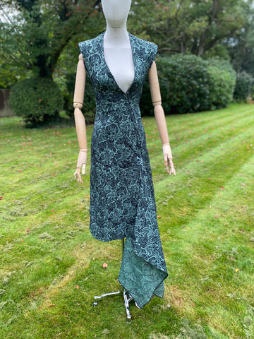 Vintage Warren Noronha Green Dress