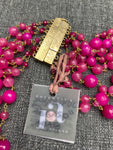 Rosantica Pegaso Pink Agate Multi-Strand Necklace