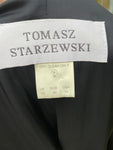 Tomasz Starzewski Long Black Tuxedo Opera Coat