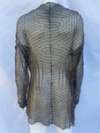 Antique Art Deco Gold Lame & Lace Blouse