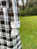1970s Belinda Bellville Boutique Plaid Dress
