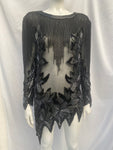 Oleg Cassini Black Tie Long Top Dress