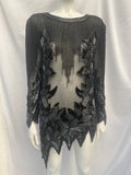 Oleg Cassini Black Tie Long Top Dress