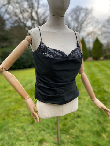 Vintage John Charles Black Corset Bustier