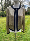 Nili LOTAN Heavily Sequinned Gold Jacket