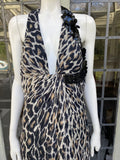 Vintage Frank Usher Leopard Print Dress Size 12Uk