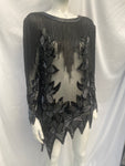 Oleg Cassini Black Tie Long Top Dress