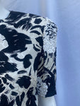 Hardy Amies Couture Silk Dress with Sequinned Sleeves