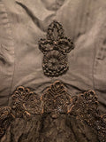 Antique Victorian Black Cape with French Jet  Beading & Lace