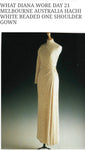 Vintage 1980s Japanese Designer HACHI One Shoulder Gown