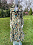 1970s Geometric Paisley Summer Coat