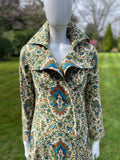1970s Geometric Paisley Summer Coat
