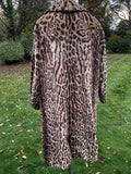 Vintage 1940s Ocelot Fur Coat size M