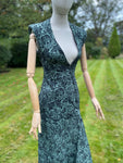 Vintage Warren Noronha Green Dress