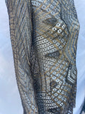 Antique Art Deco Gold Lame & Lace Blouse