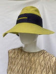1940s Chartreuse Soft Felt Fedora Hat