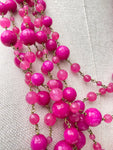Rosantica Pegaso Pink Agate Multi-Strand Necklace