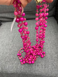 Rosantica Pegaso Pink Agate Multi-Strand Necklace