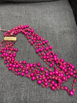 Rosantica Pegaso Pink Agate Multi-Strand Necklace