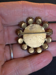 Vintage Edwardian Saphiret Flower Brooch