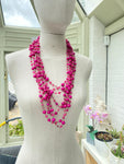 Rosantica Pegaso Pink Agate Multi-Strand Necklace