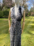 Vintage Frank Usher Leopard Print Dress Size 12Uk