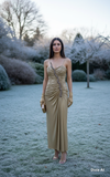 Gold Serpent Snake Dress from Bellville Sassoon & Lorcan Mullany Size 14Uk