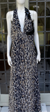 Vintage Frank Usher Leopard Print Dress Size 12Uk