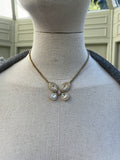 Attwood & Sawyer Crystal Butterfly Necklace