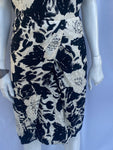 Hardy Amies Couture Silk Dress with Sequinned Sleeves