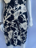 Hardy Amies Couture Silk Dress with Sequinned Sleeves