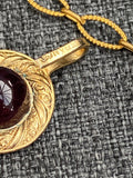 Gripoix purple necklace 
