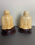 Antique Hand Carved Bovine Bone Buddha statues