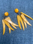 1930s Bakelite Dangling Clip On Earrings