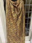 Antique Hand Woven Indian Gold Lame Shawl / Scarf